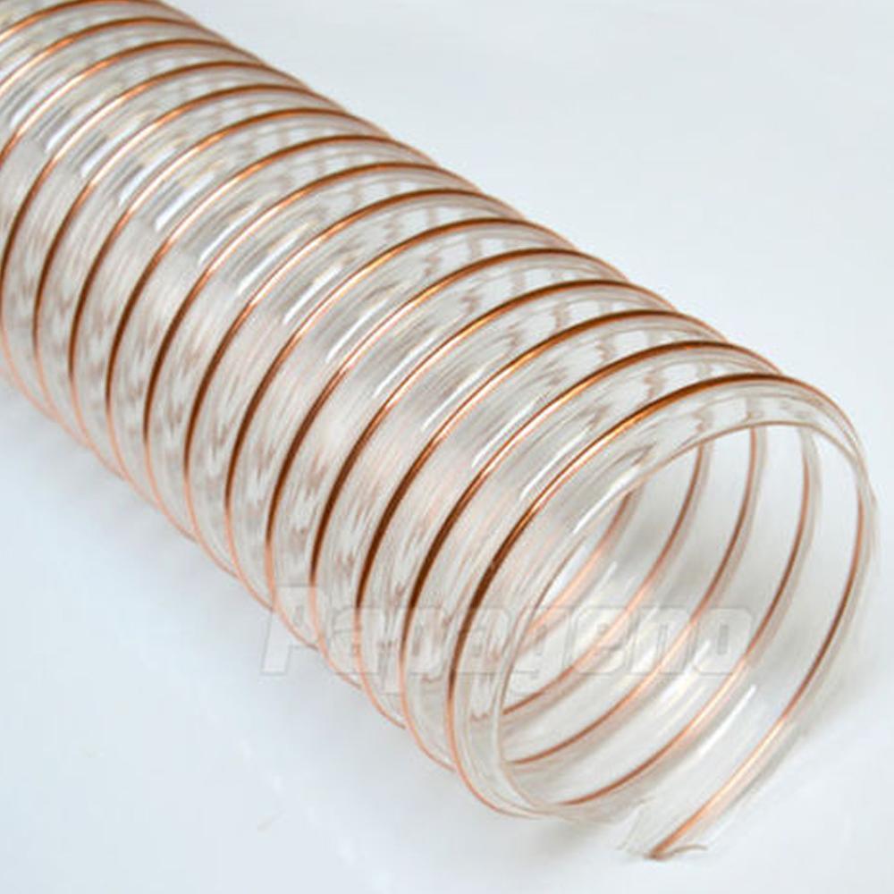 Transparent PVC Spring Hose Pipe 4 Inch Dia Thickness 2.5mm 5 foot in Pakistan - industryparts.pk