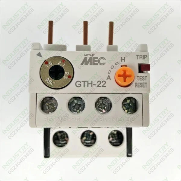 6A To 9A Thermal Relay MEC GTH-22 in Pakistan - industryparts.pk