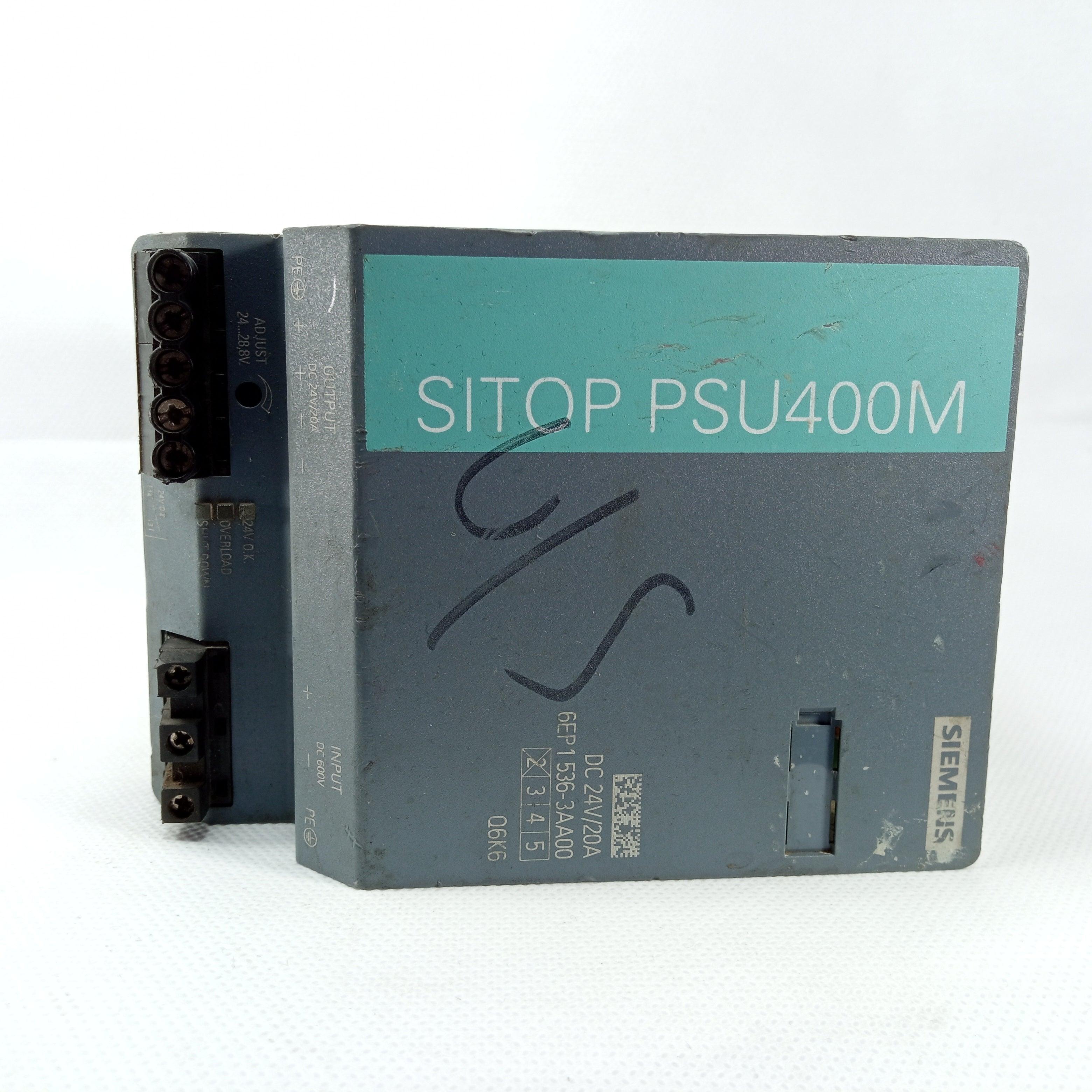 Siemens SITOP PSU400M 24 V/20 A Rail Mounted Lotted in Pakistan - industryparts.pk