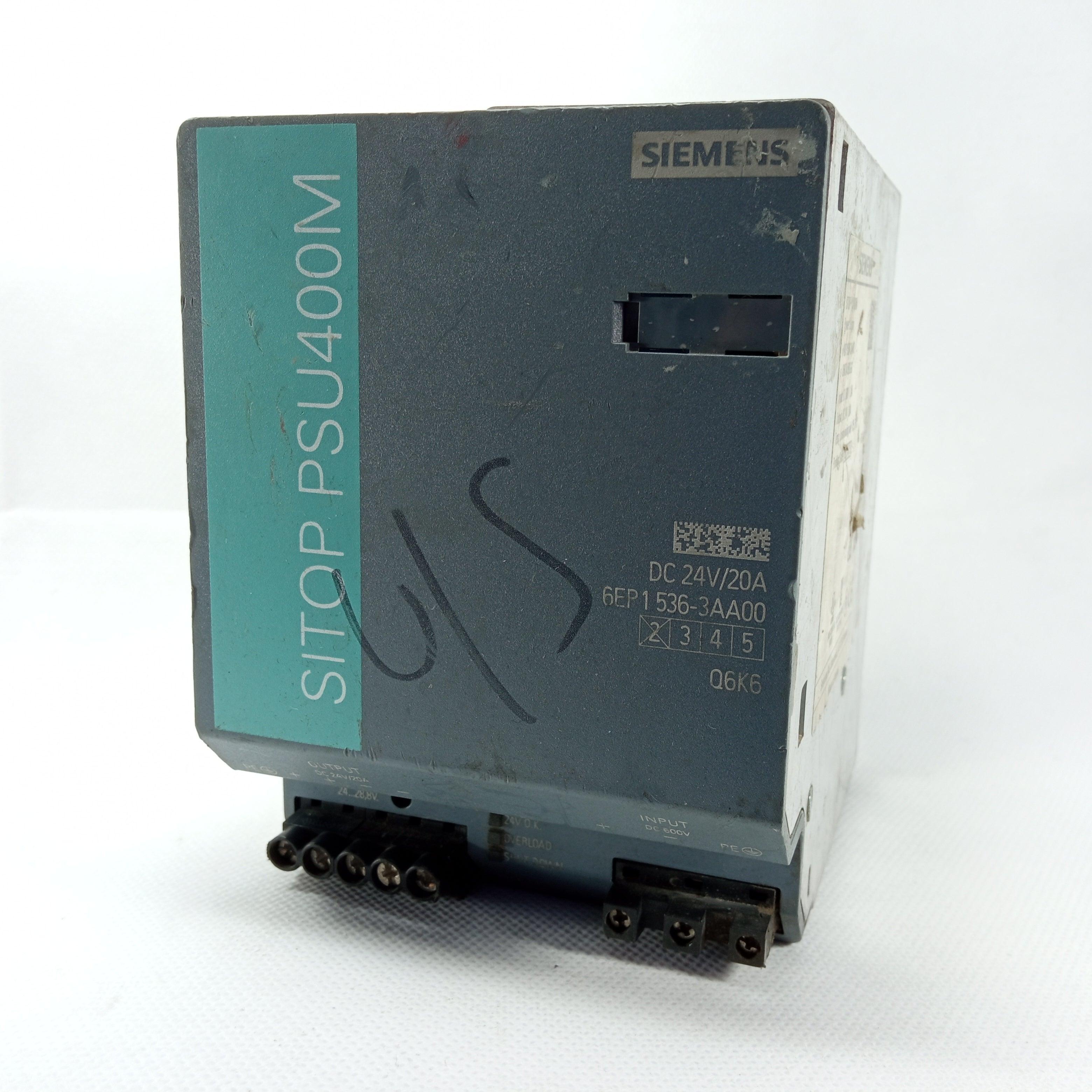 Siemens SITOP PSU400M 24 V/20 A Rail Mounted Lotted in Pakistan - industryparts.pk