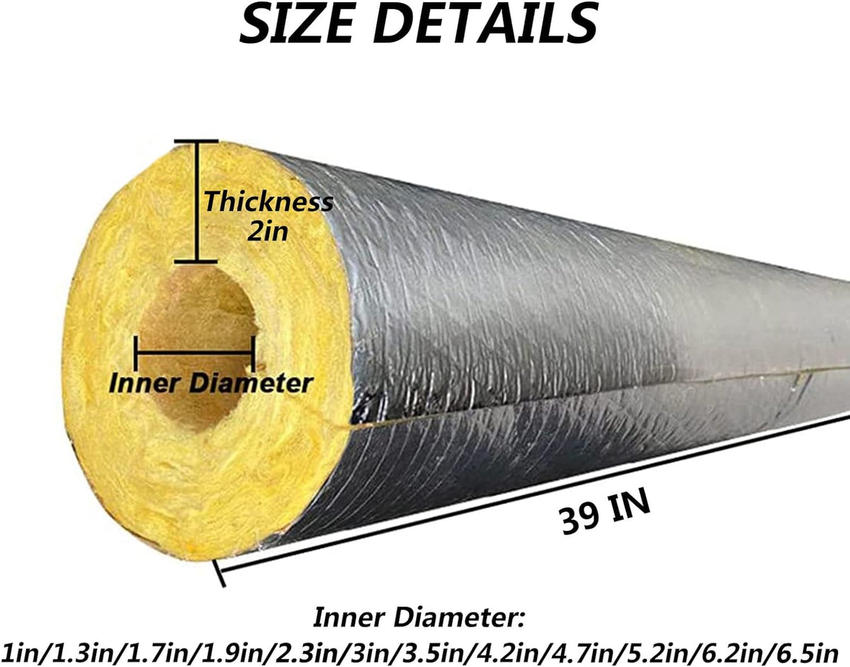 Insulation Insert Shells Glass Wool Thermal Insulation Tube Shell 1 inch thicknes in Pakistan ...