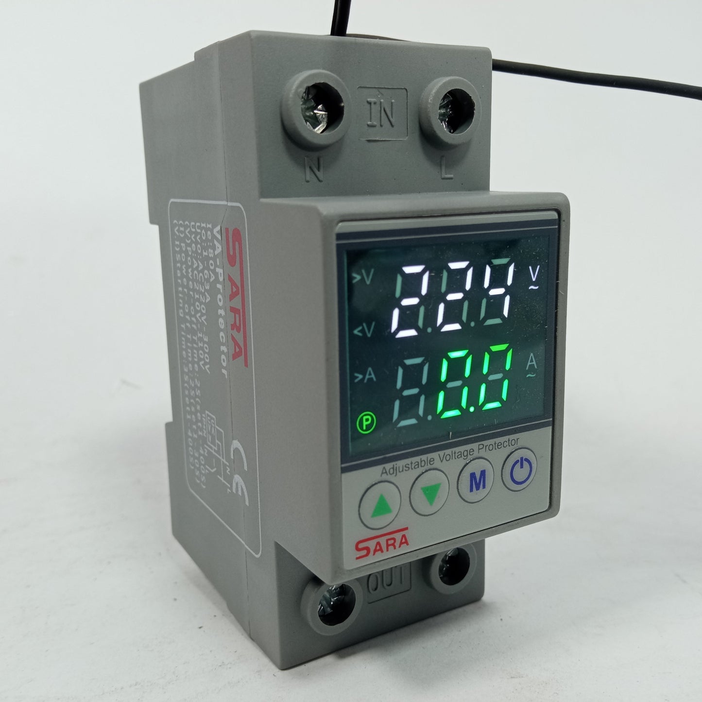 SARA Adjustable V/A Voltage Protector 63A in Pakistan