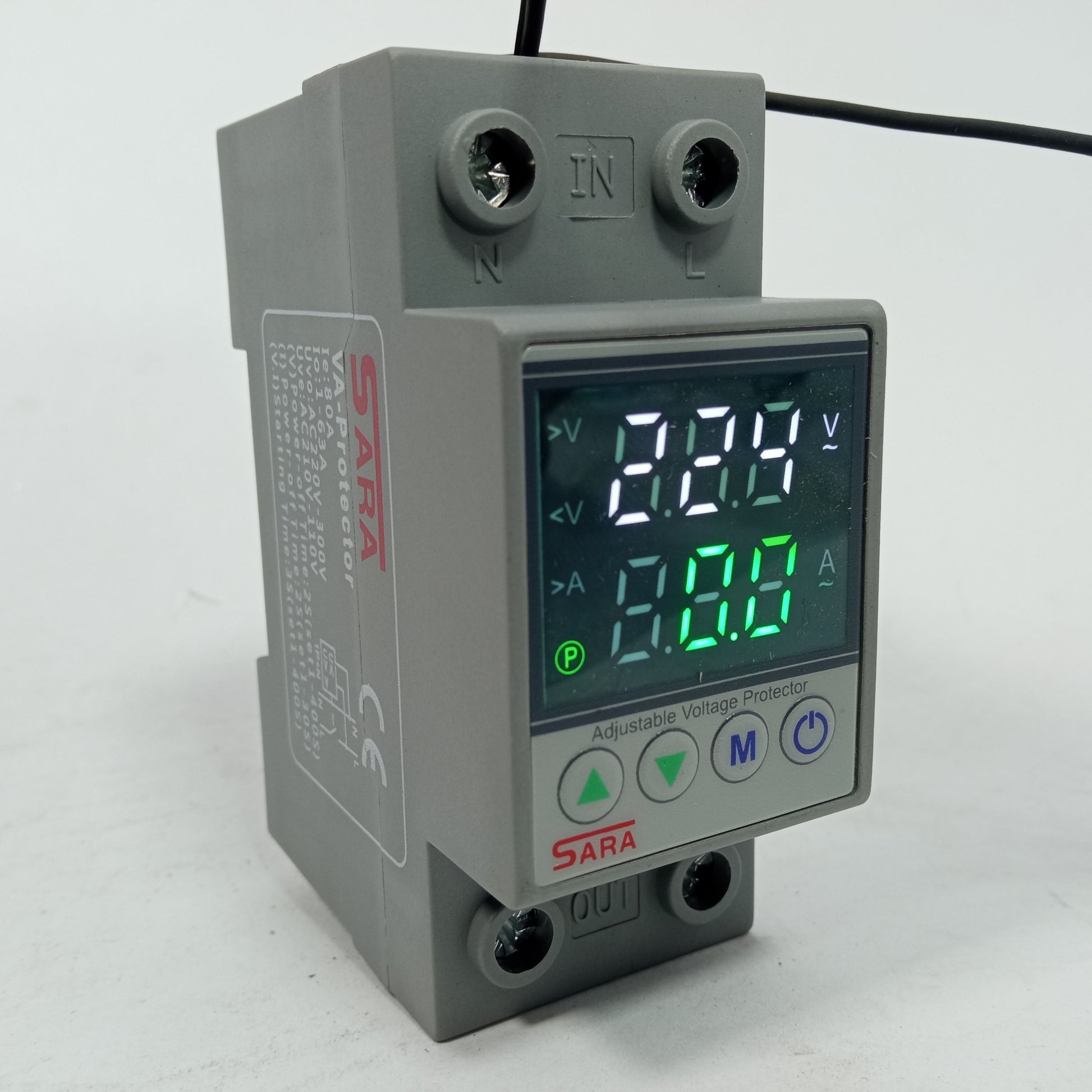 SARA Adjustable V/A Voltage Protector 63A in Pakistan
