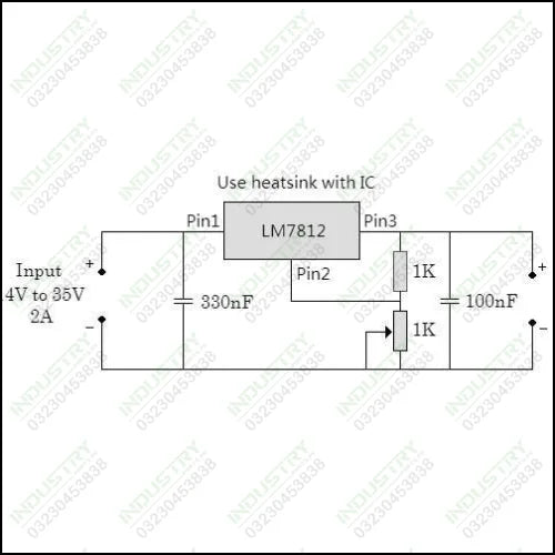 7812 Transistor – 12V, Voltage Regulator  LM7812 - industryparts.pk