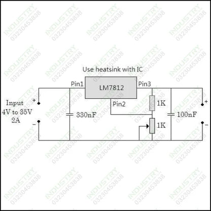 7812 Transistor – 12V, Voltage Regulator  LM7812 - industryparts.pk