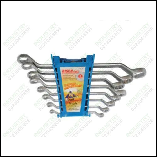 8 PCS Double Ring Offset Spanner Set KH9 - industryparts.pk
