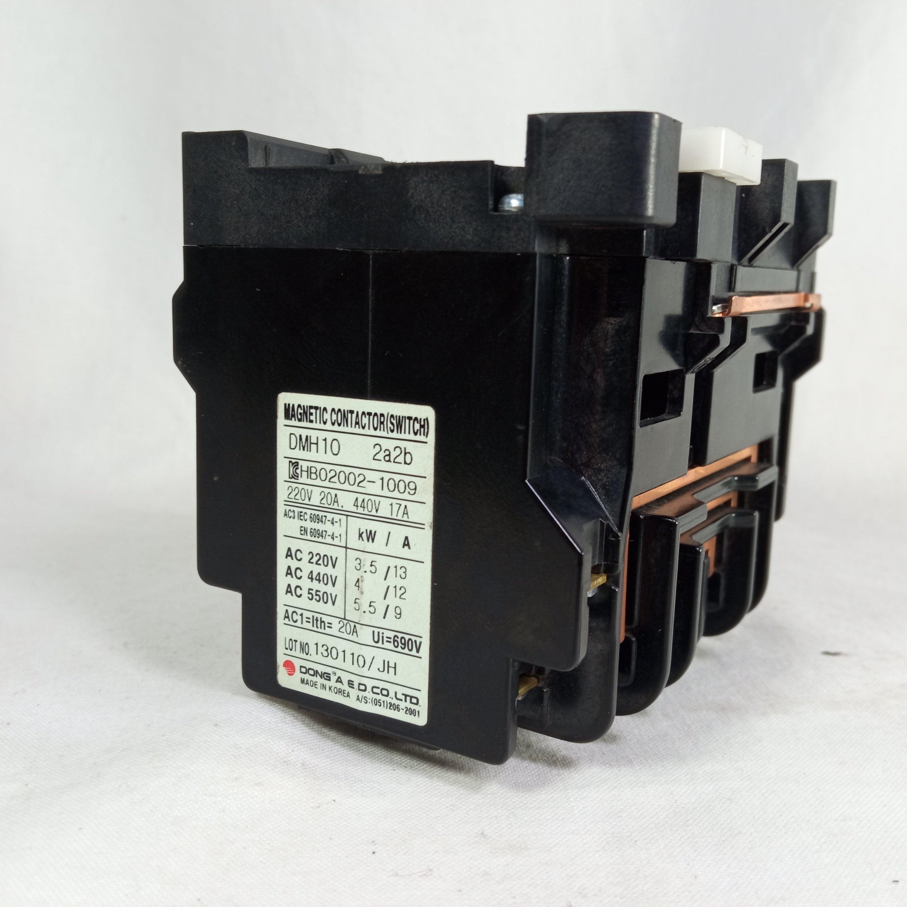 AC Magnetic Contactor DMH10 2a2b 220v interlock switch in Pakistan - industryparts.pk