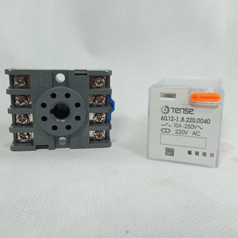 Tense Relay 8 Pin 10A-250V AC 220V in Pakistan - industryparts.pk