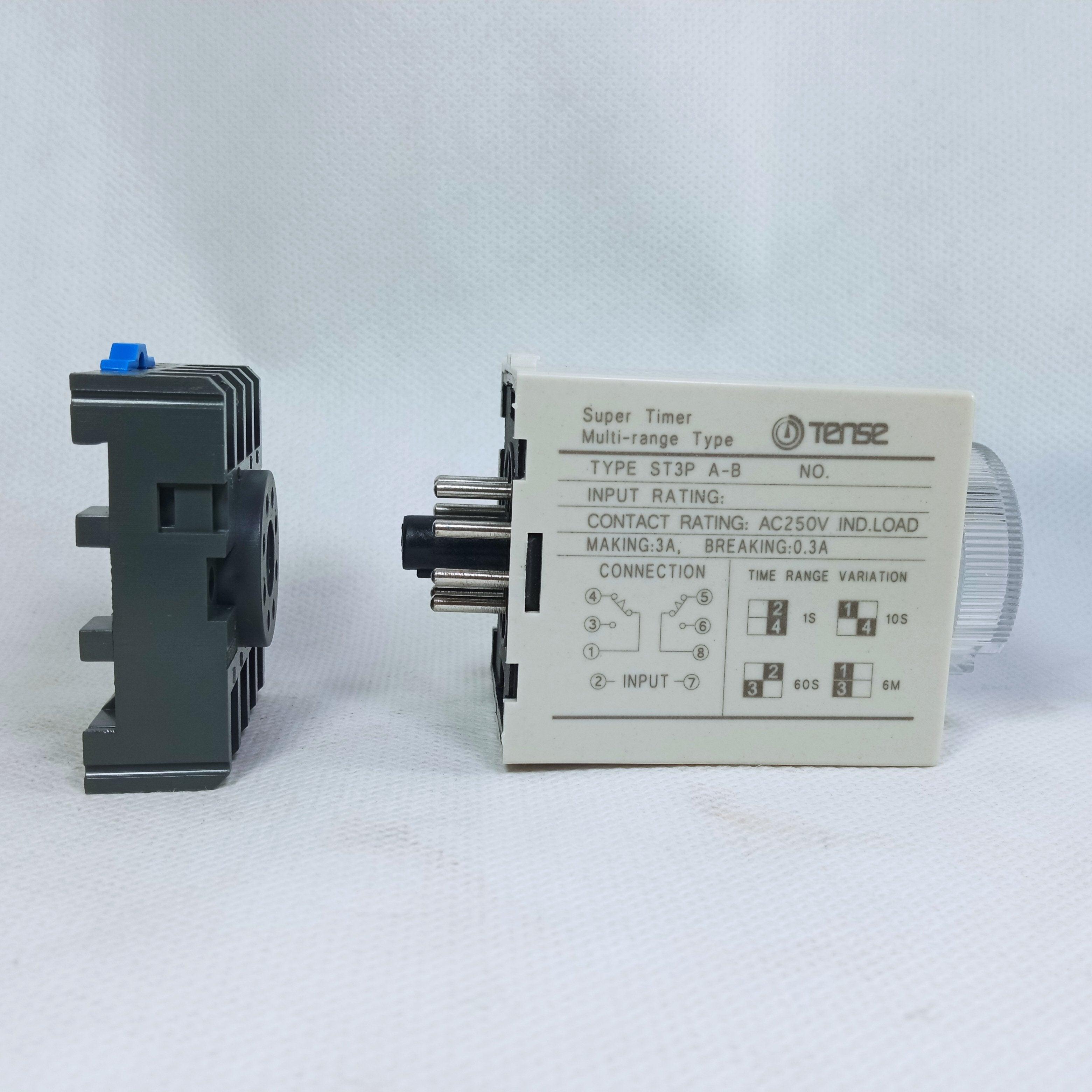 TENSE ST3P A-B Super Timer Multi Range AC220V in Pakistan - industryparts.pk
