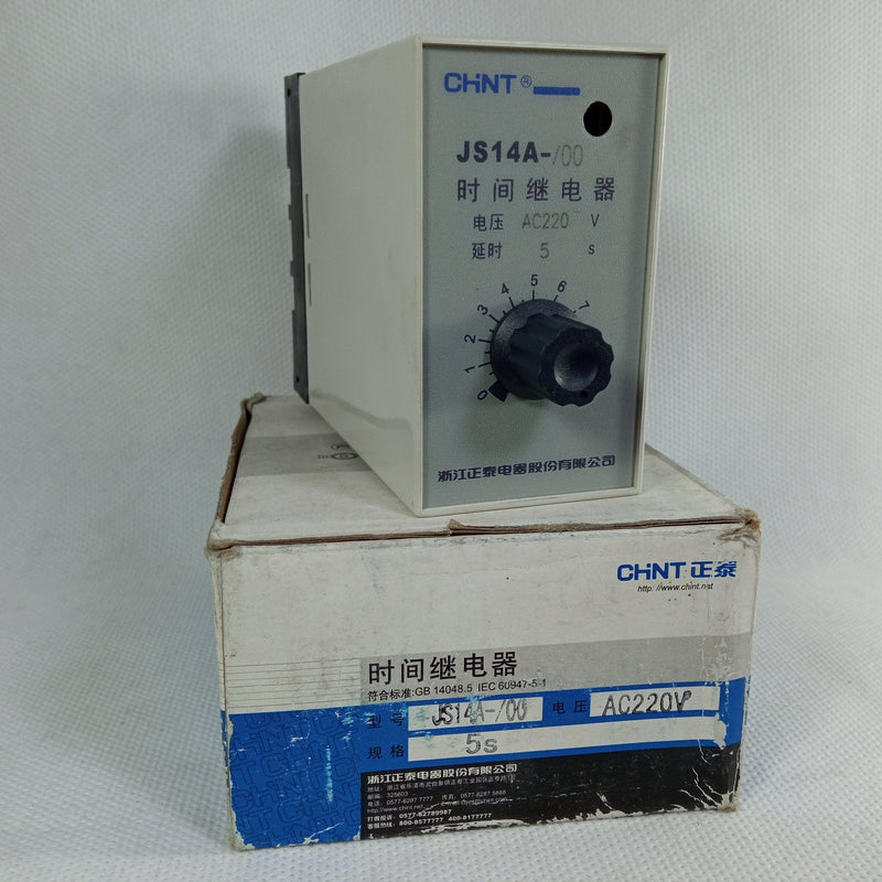 CHINT Transistor Type JS14A Time Relay Timing in Pakistan - industryparts.pk