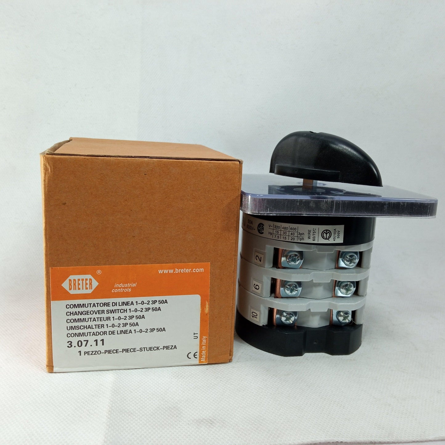 BRETER Cam Switch 1-0-2 Position Rotary Changeover Switches in Pakistan - industryparts.pk