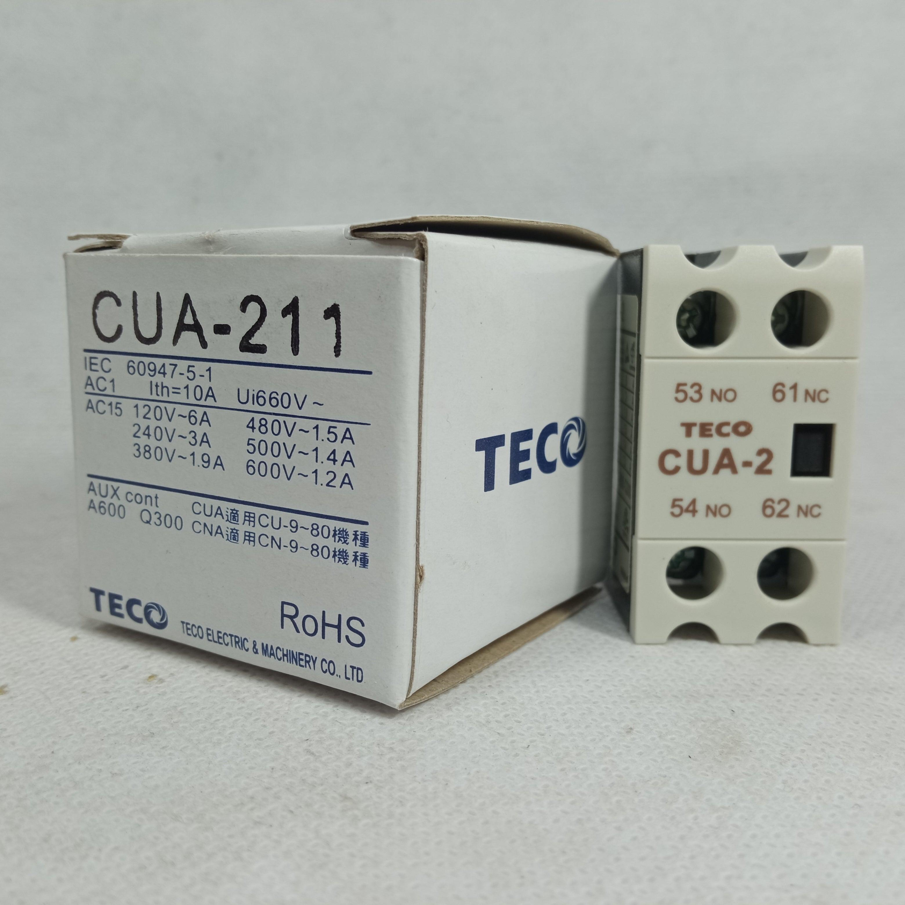 TECO AC Contactor Auxiliary Contact CUA-2 in Pakistan - industryparts.pk