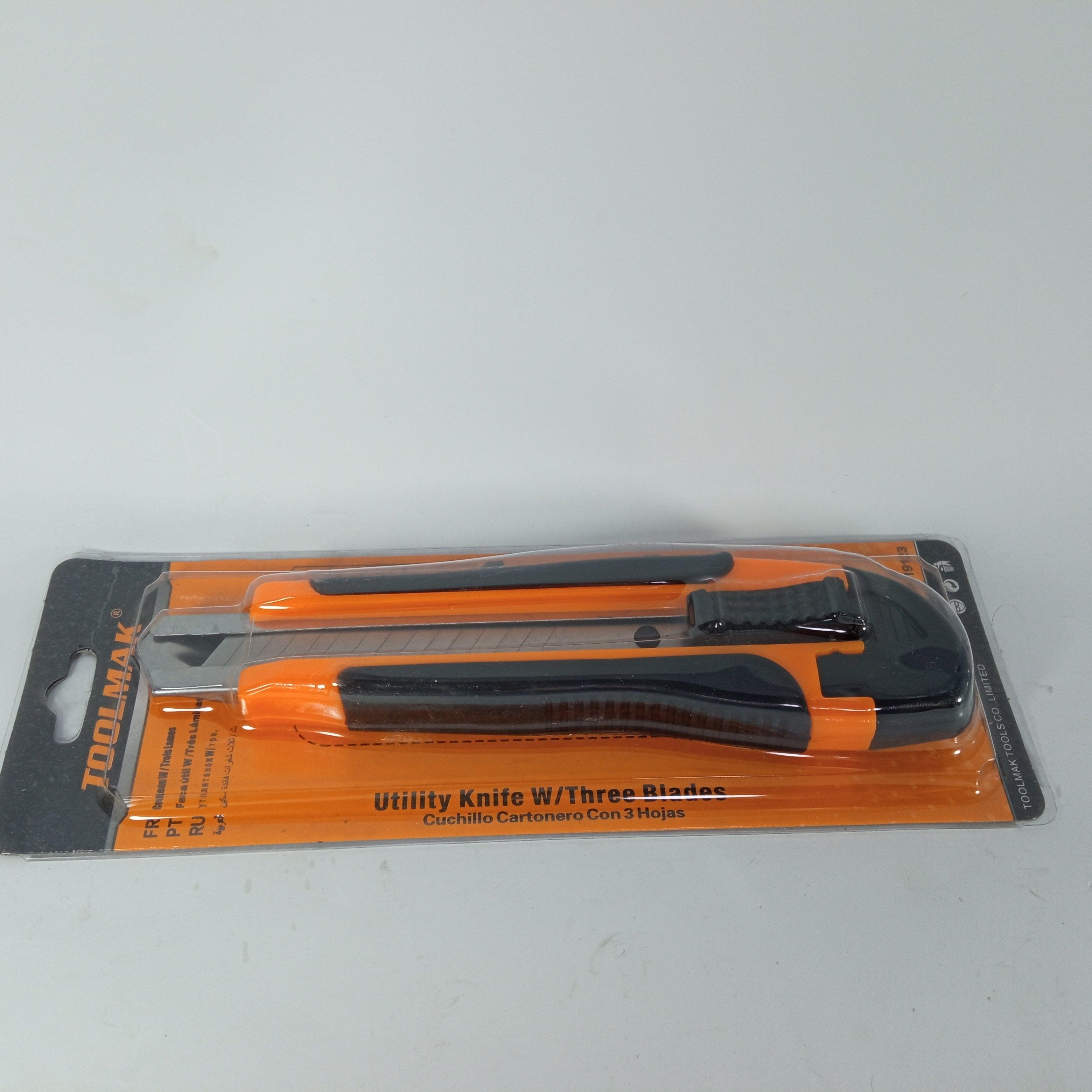 Toolmak LC-500 Auto-Lock Utility Knife with Three 3 and 4 in Pakistan - industryparts.pk