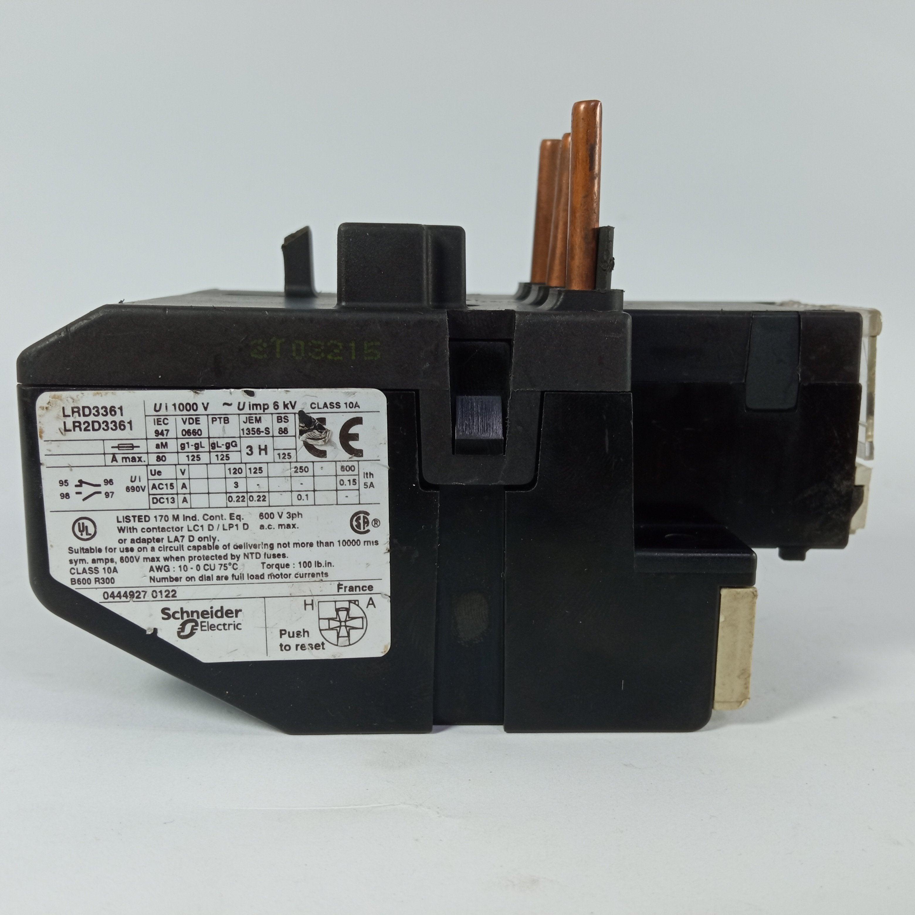 Schneider Electric LRD3361 Overload Relay LR2D3361 in Pakistan - industryparts.pk