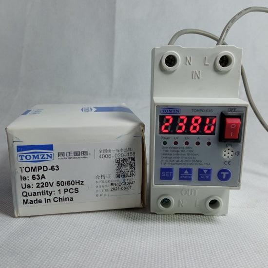 TOMZN Earth Leakage Protector 63A TOMPD-63 220V in Pakistan - industryparts.pk