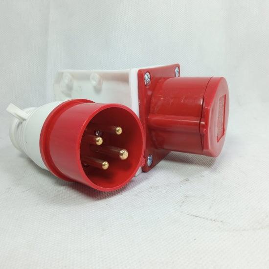 Tense IP44 4Pin Industrial Socket in Pakistan - industryparts.pk