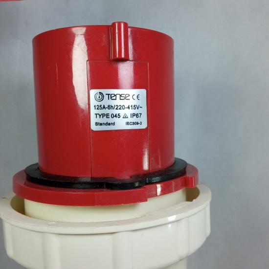 Tense IP67 125Amp 5Pin Industrial Socket in Pakistan - industryparts.pk