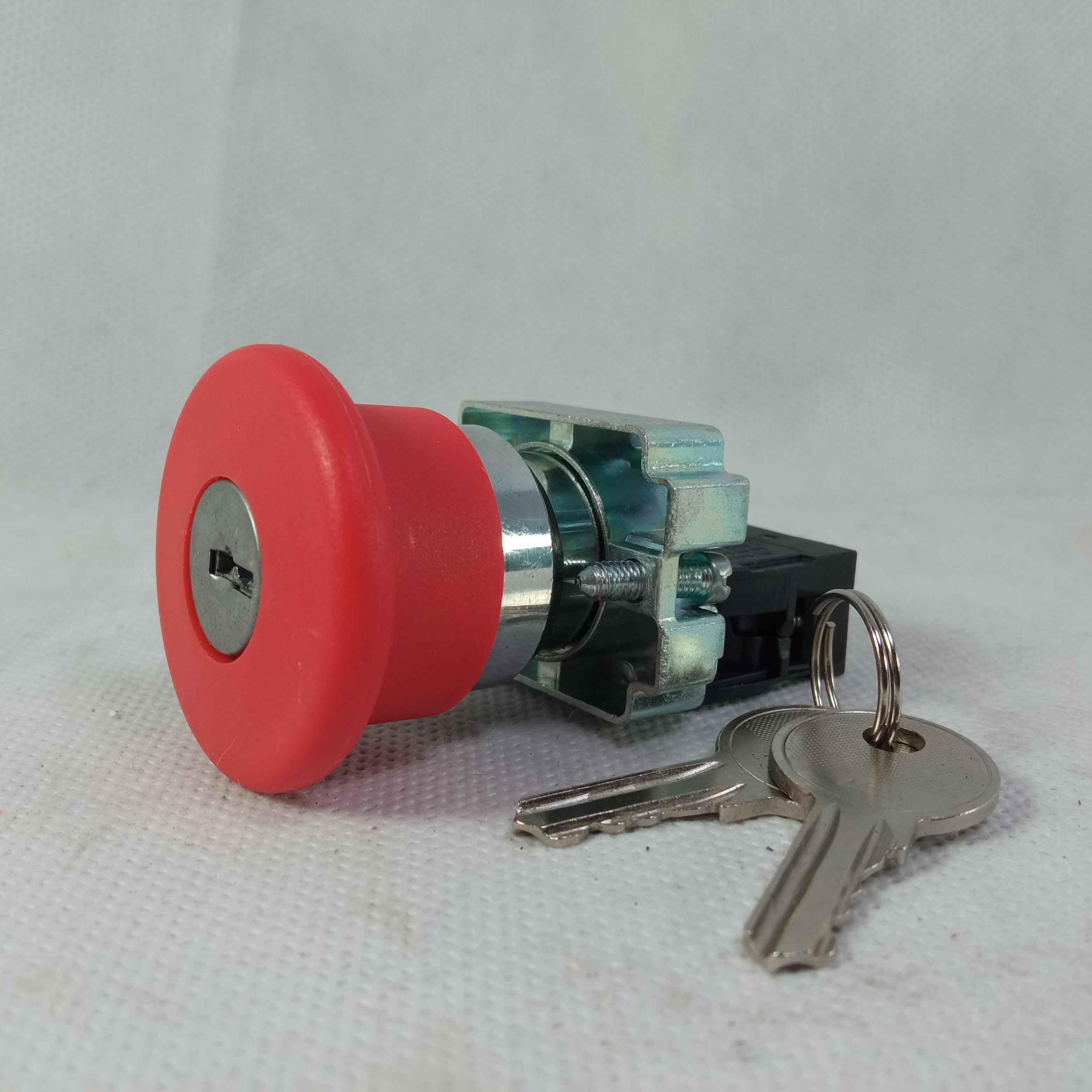 Turn to Release N/C Emergency Stop Mushroom Push Button Switch XB2-BS142 in Pakistan - industryparts.pk