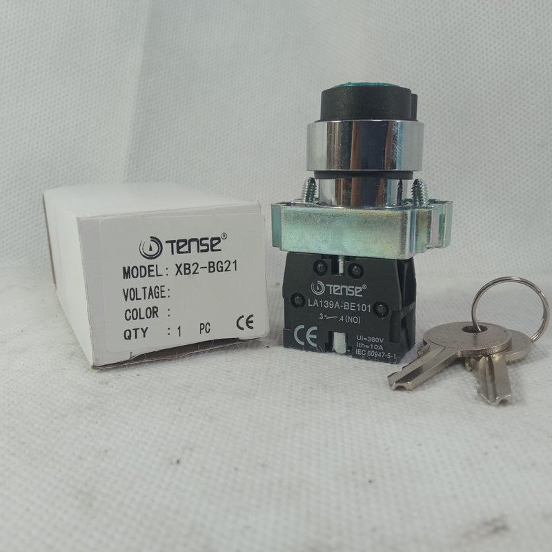 XB2-BG21 2 Position Selector Key Switch 1 no 22mm in Pakistan - industryparts.pk