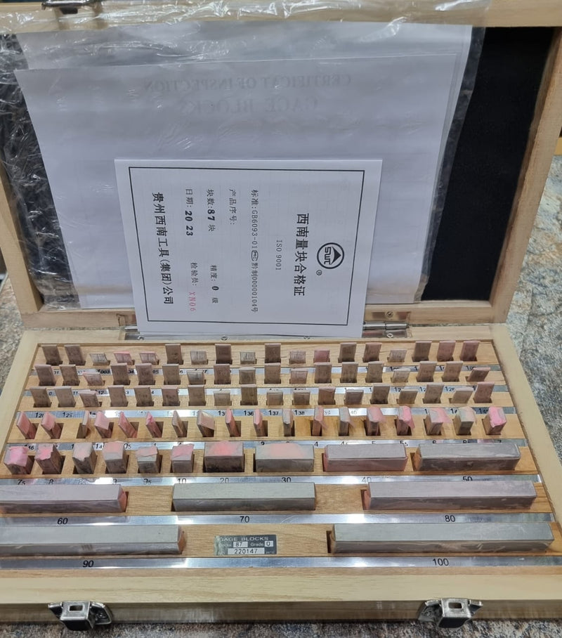 87Pcs/1 Set STANDARD GAUGE BLOCKS in Pakistan