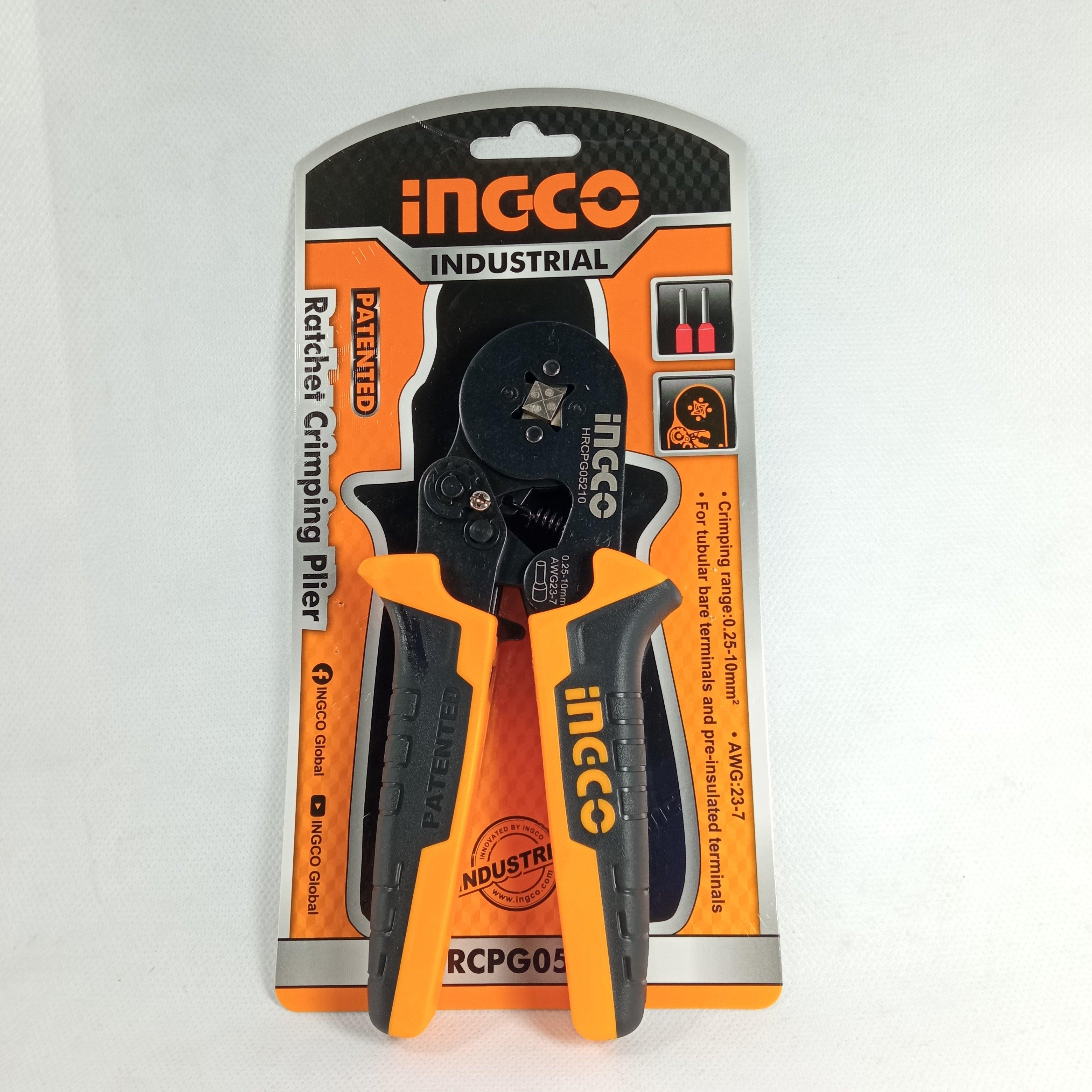 Ingco Ratchet Crimping Plier HRCPG05210 in Pakistan - industryparts.pk