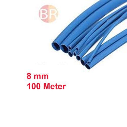 8mm Heat Shrink Sleeve Blue Colour (100 meter) - industryparts.pk