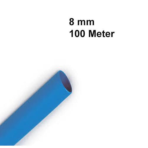 8mm Heat Shrink Sleeve Blue Colour (100 meter) - industryparts.pk