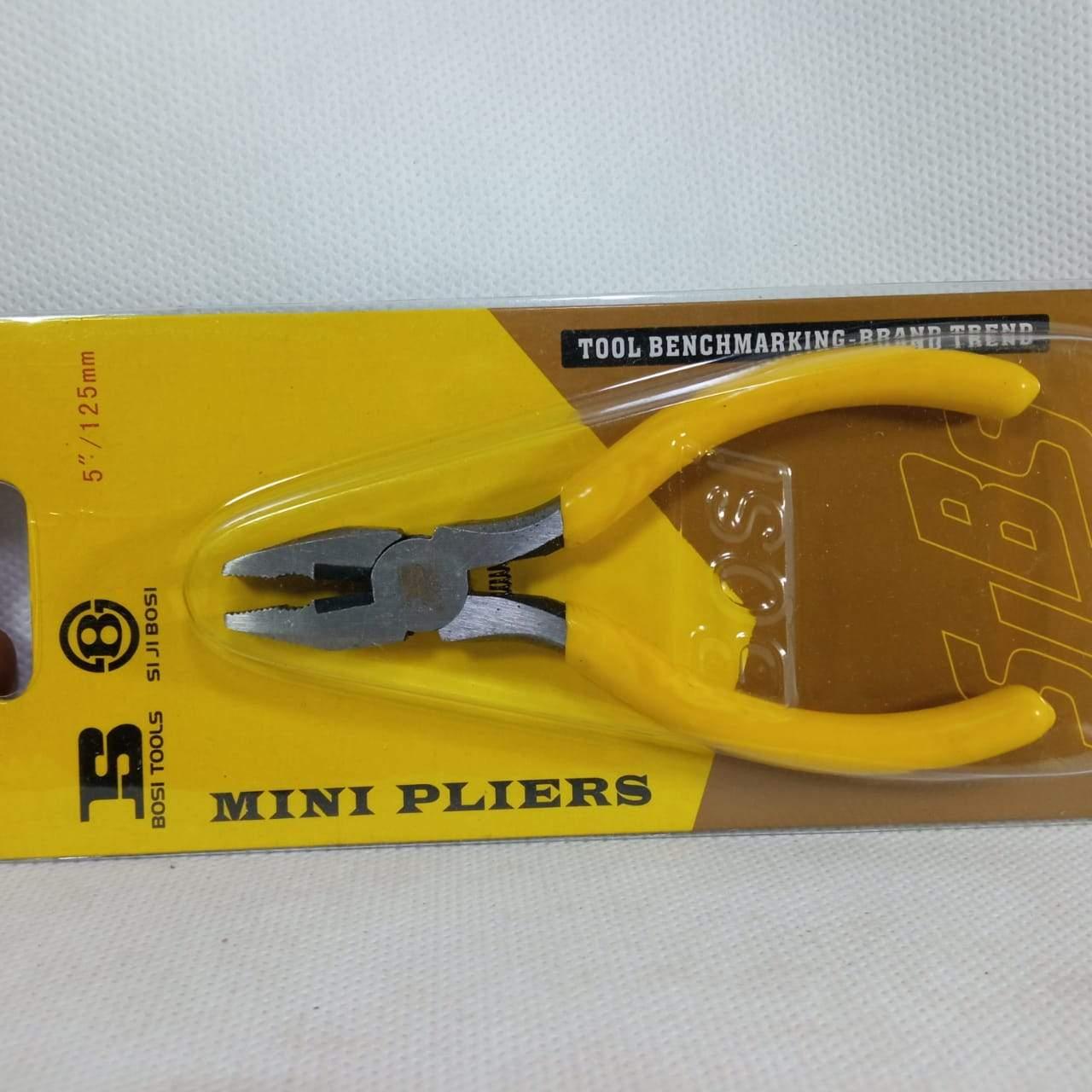BOSI Mini Combination Pliers For Personal And Professional Use BS190581 125MM in Pakistan - industryparts.pk