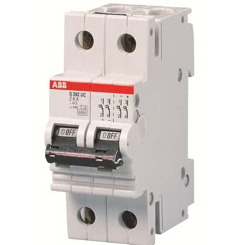 ABB S282UC -K1A Circuit Breaker, 2 Pole, 16A, - industryparts.pk