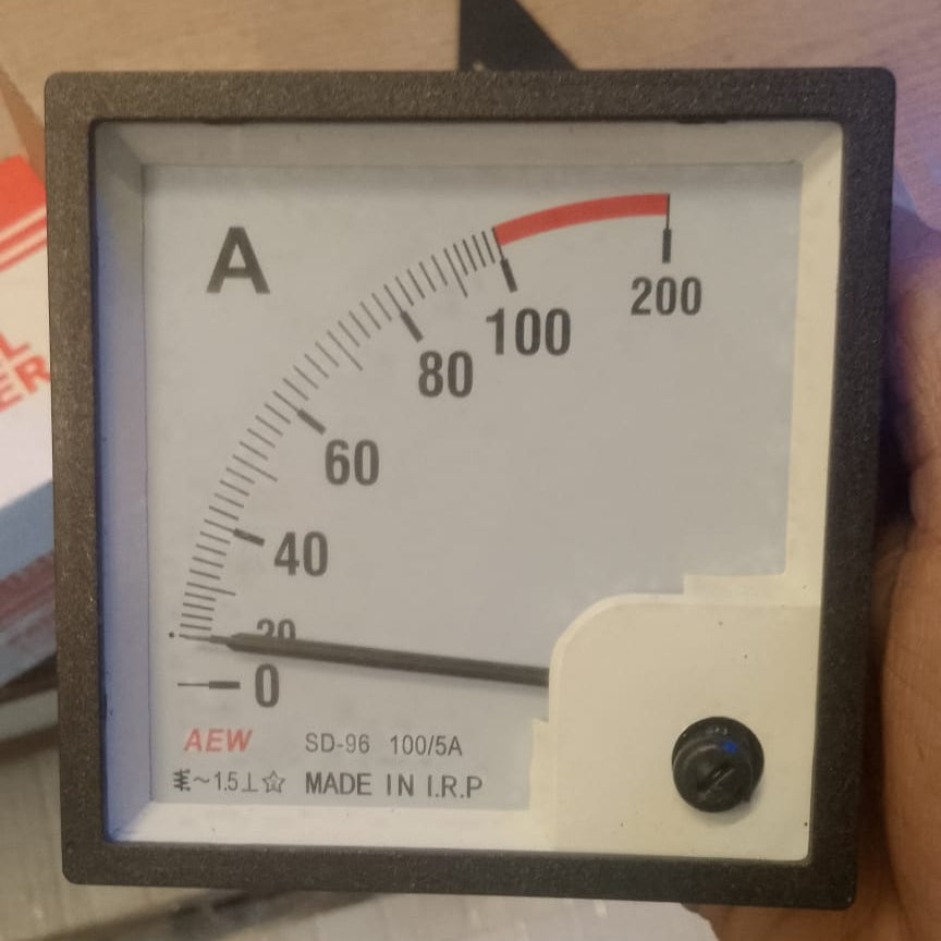 AEW SD-98 100/5A ANALOG PANAL AMPERE METER in Pakistan