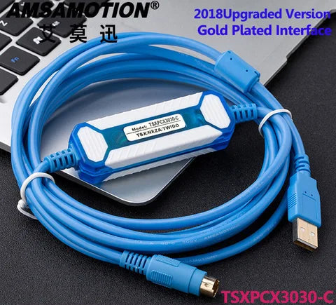 AMSAMOTION TSXPCX3030-C Schneider Twido PLC Programming Cable