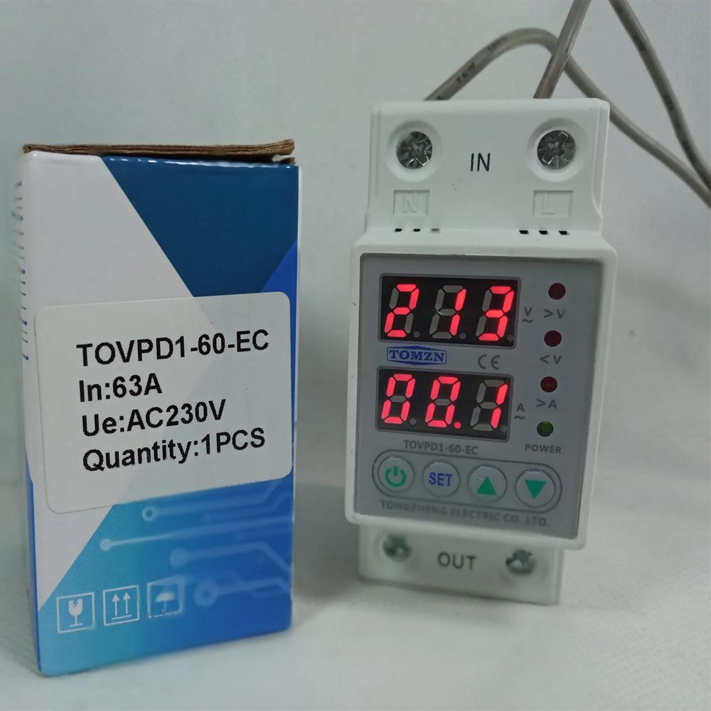TOMZN Protector Adjustable Over Under Voltage Protective Device TOVPD1-60-EC in Pakistan - industryparts.pk