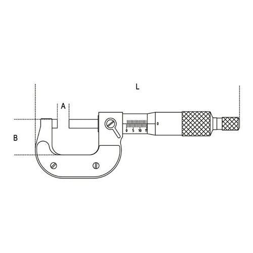 Beta 1658DGT/25 Outside Digital Micrometers - industryparts.pk