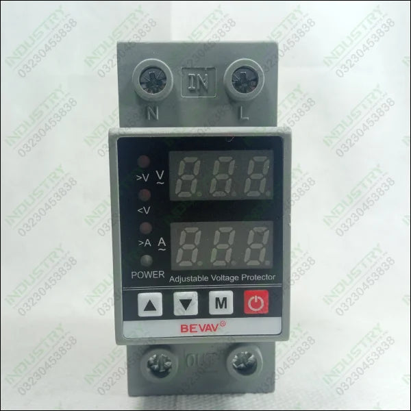 BEVAV 40A Adjustable Over/Under Voltage & Over Current Protector Relay