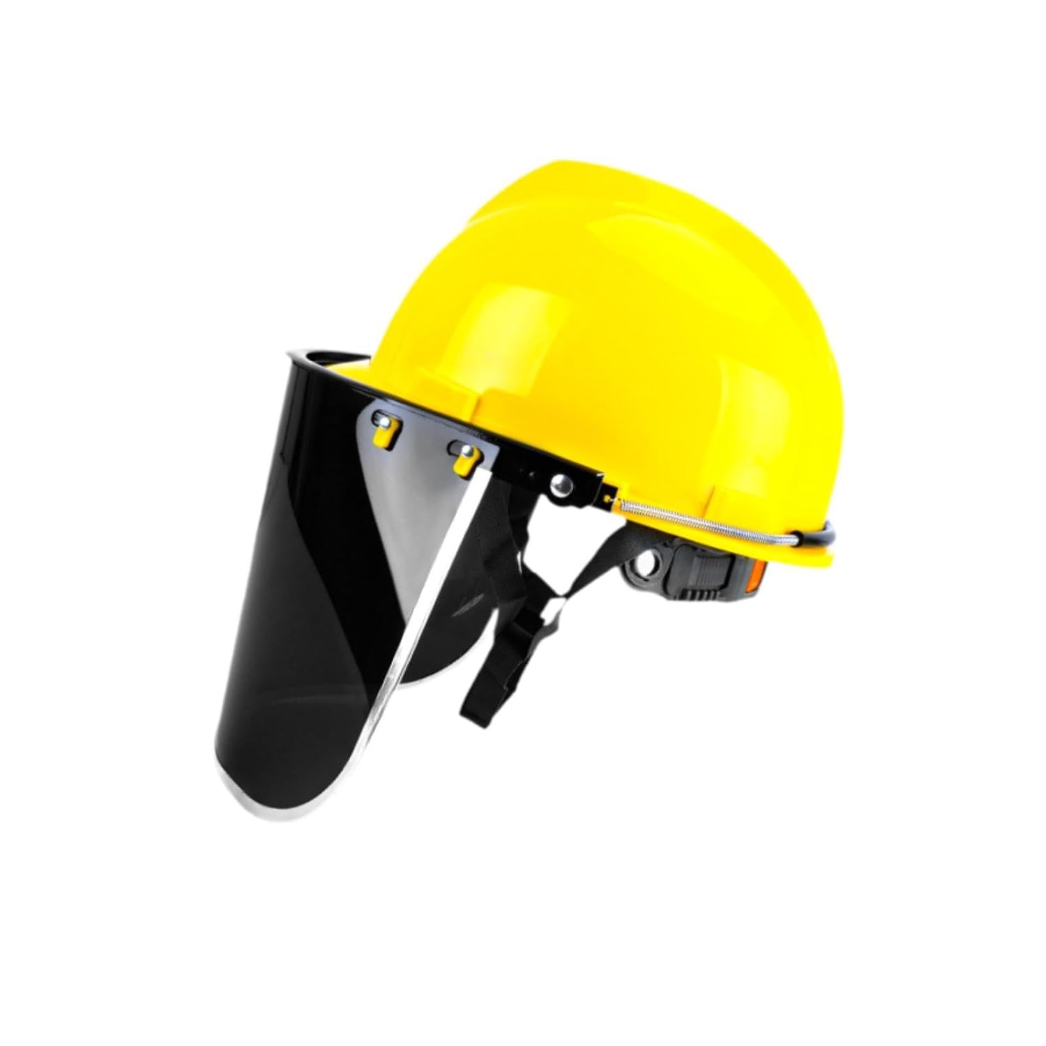 BLUE EAGLE 1BT Safety Helmet (Yellow Hat) with FC48G3 Green Visor