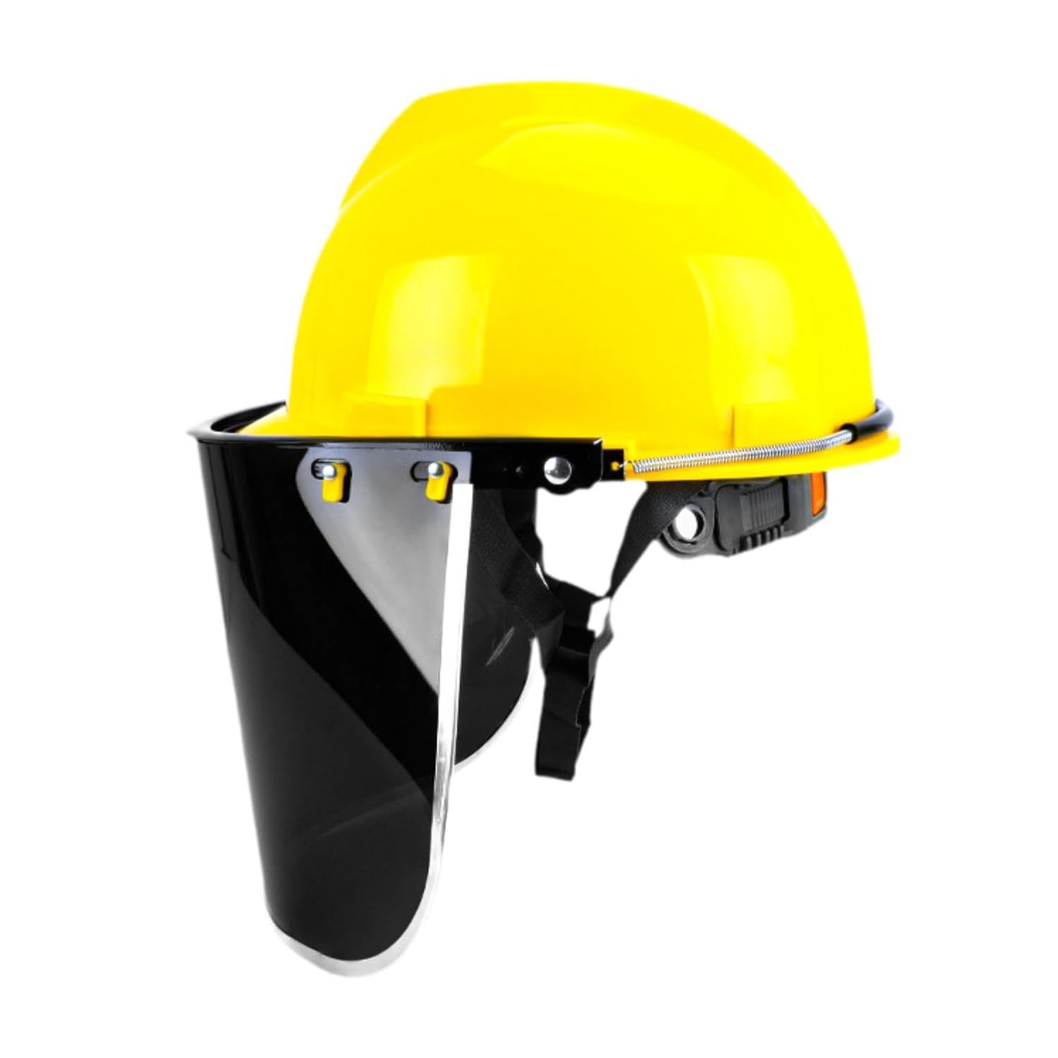 BLUE EAGLE 1BT Safety Helmet (Yellow Hat) with FC48G3 Green Visor