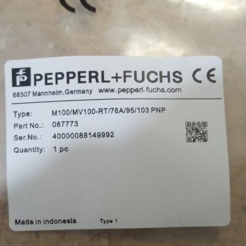 THRU-BEAM SENSOR – PEPPERL+FUCHS – PART NO.: M100/MV100-RT/76A/103/115B - industryparts.pk