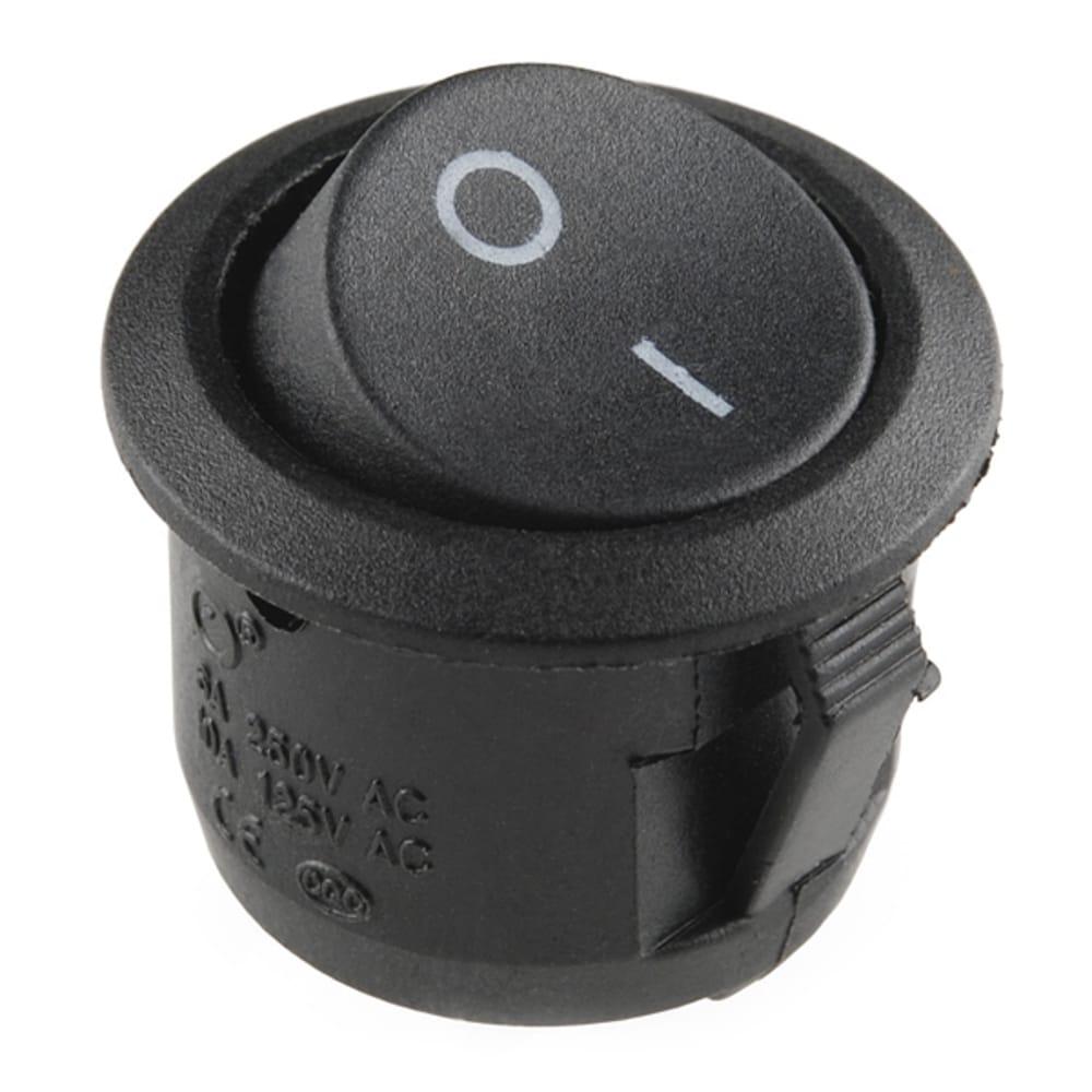 SPST Round Rocker Switch 30 Pcs in One Pack in Pakistan - industryparts.pk