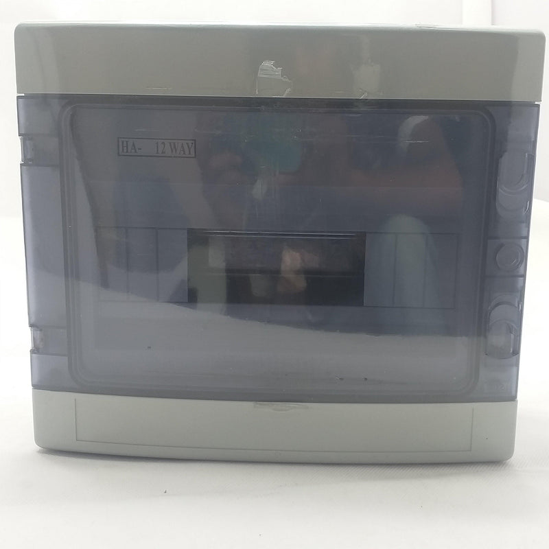 HA 12 Way IP65 Waterproof Outdoor Electrical Enclosure Distribution Plastic Box 12 Breakers Box in Pakistan - industryparts.pk