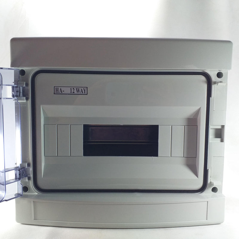 HA 12 Way IP65 Waterproof Outdoor Electrical Enclosure Distribution Plastic Box 12 Breakers Box in Pakistan - industryparts.pk