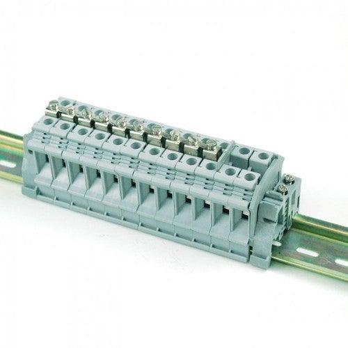 6mm din rail Line up mounted terminal block 20 Pcs in Pakistan - industryparts.pk