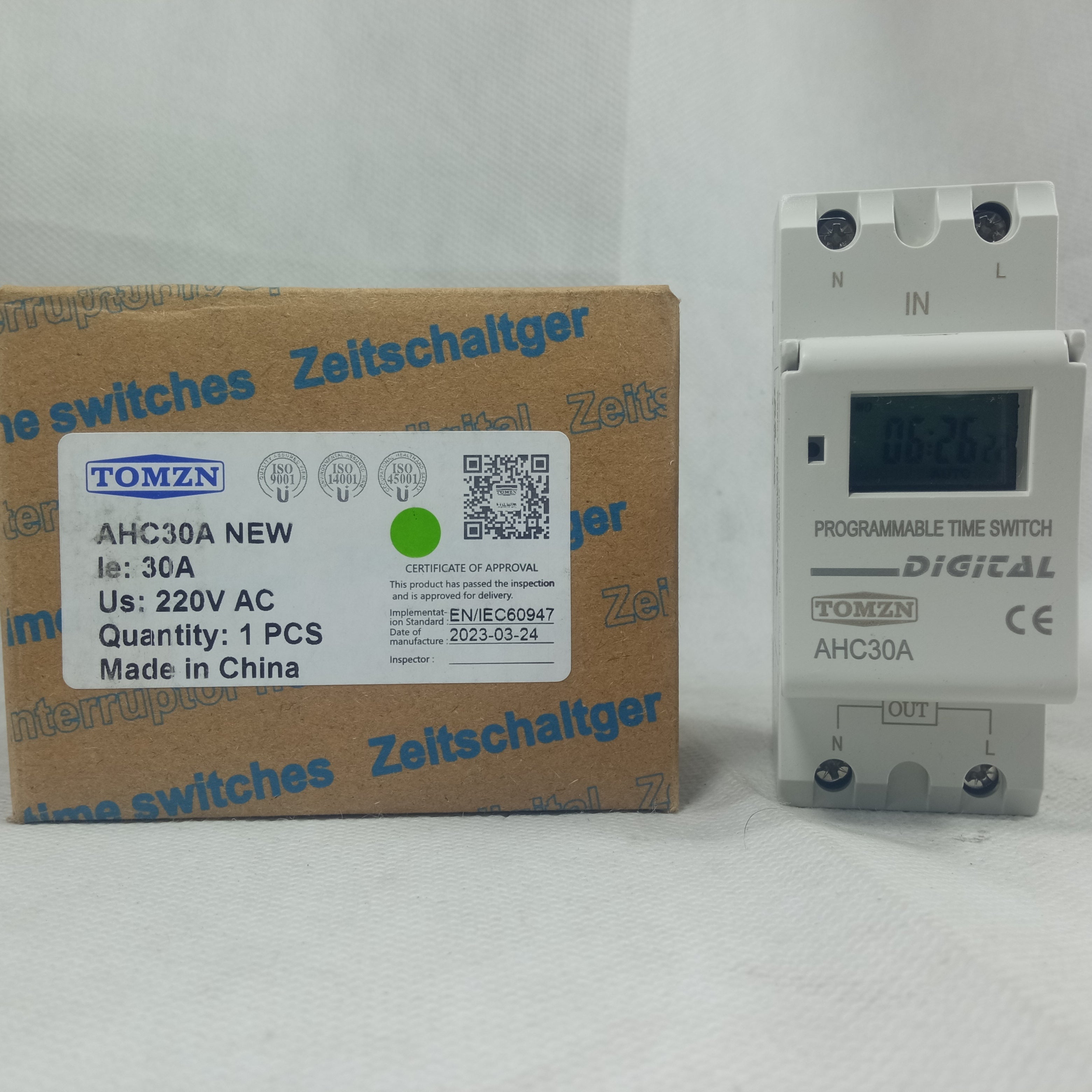 TOMZN AHC30A Weekly Programmable Digital TIME SWITCH in Pakistan