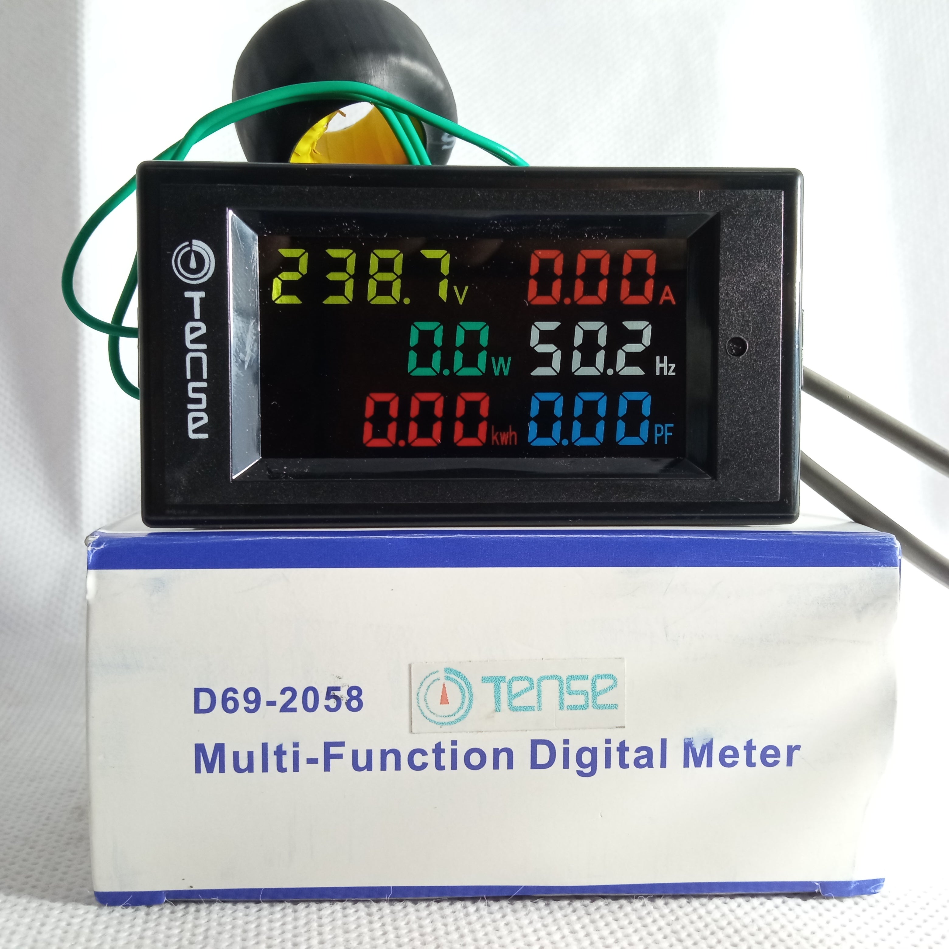 Tense 6 in 1 D69 2058 Multifunction Electric Energy Meter with LCD Display in Pakistan - industryparts.pk