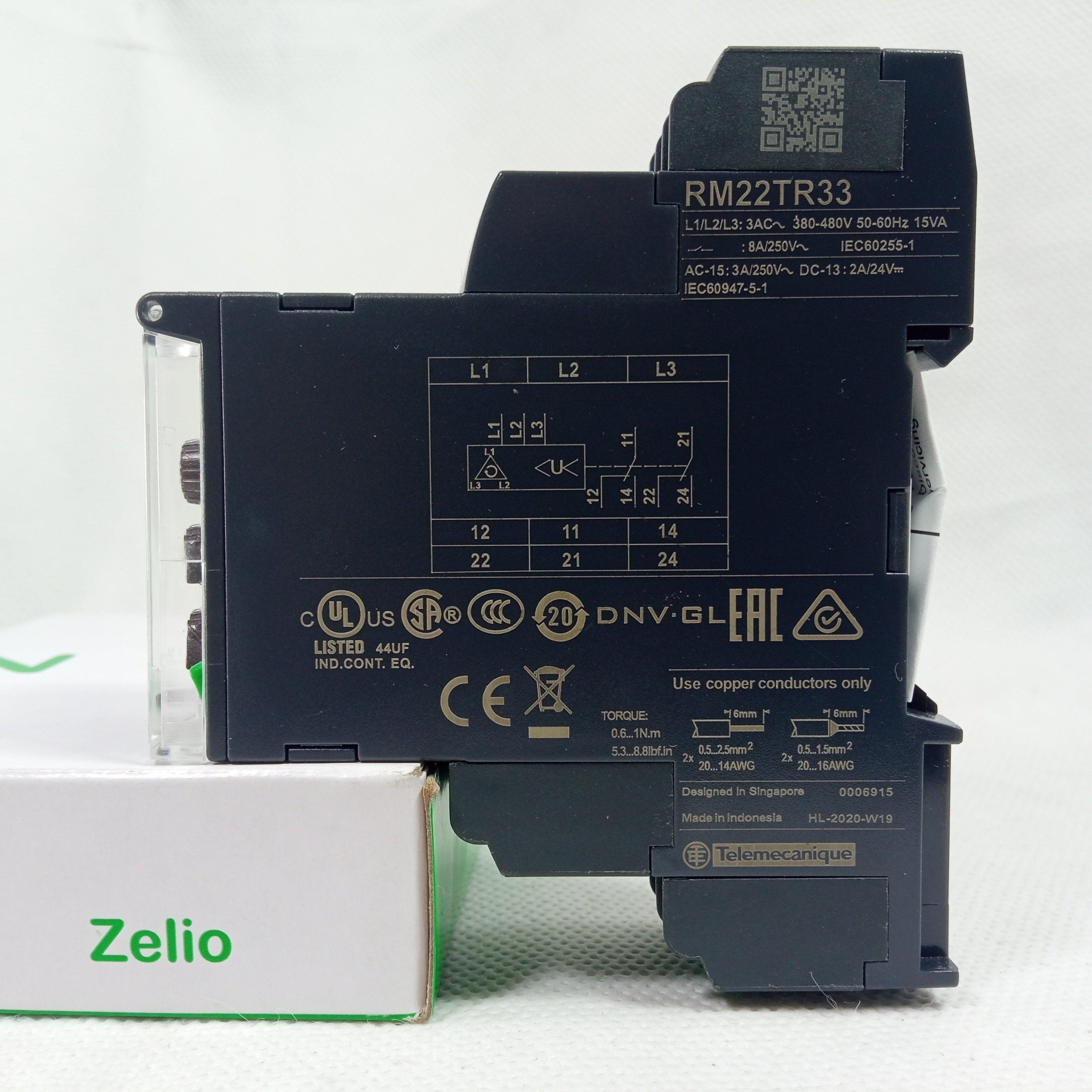 3 Phase Voltage Control Relay 3AC 380~480V Schneider RM22TR33 in Pakistan - industryparts.pk