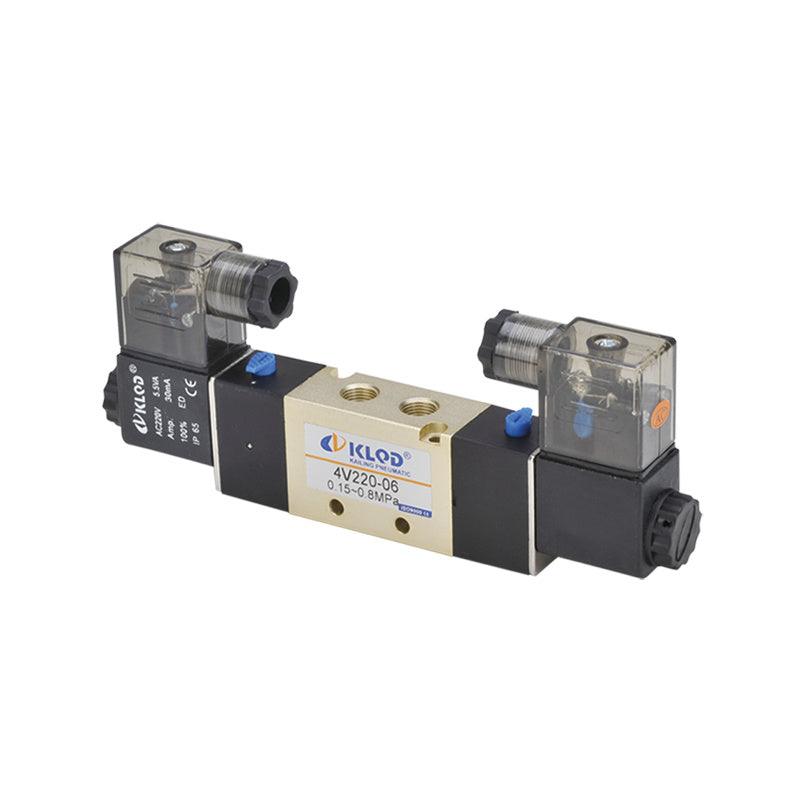 4V220-08 5 Way 2 Position 1/4" Pneumatic Solenoid Valve In Pakistan - industryparts.pk