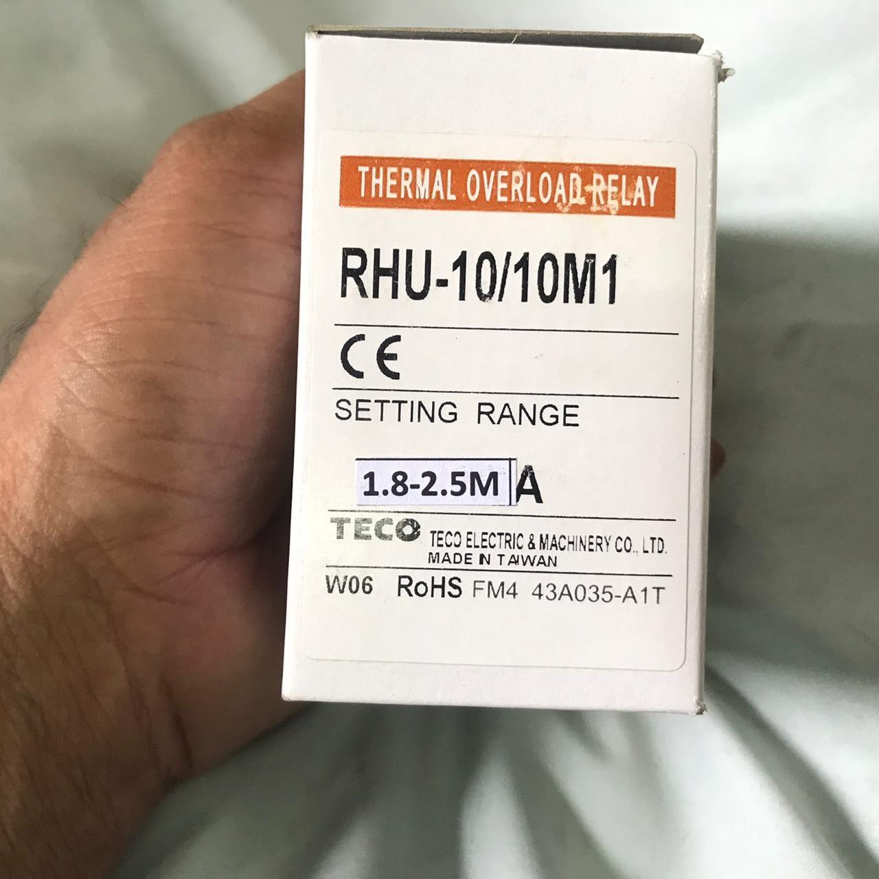 TECO RHU-10 10M1 Thermal Overload Relay 1.8A to 2.5A in Pakistan - industryparts.pk