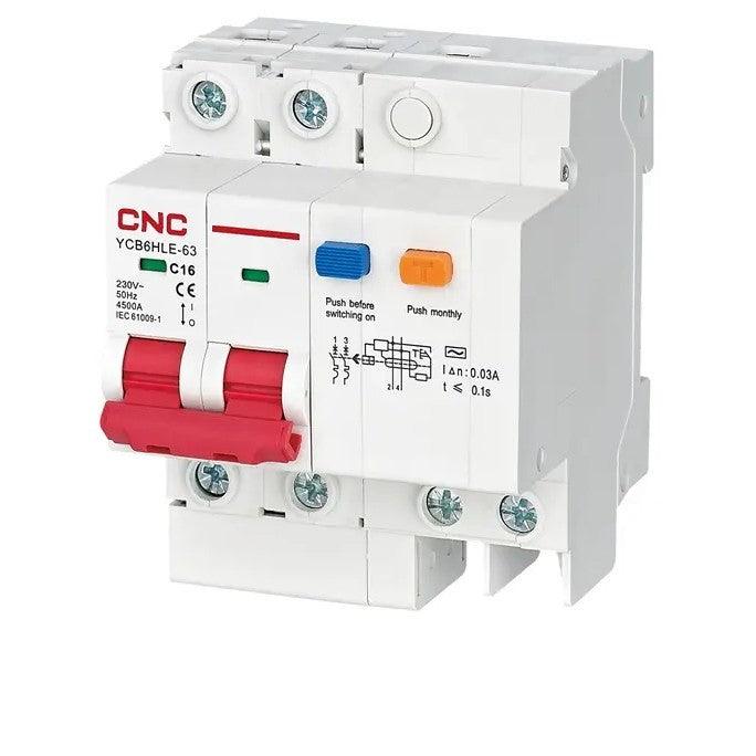 CNC Residual Current Circuit Breakers YCB6HLE-63 in Pakistan - industryparts.pk