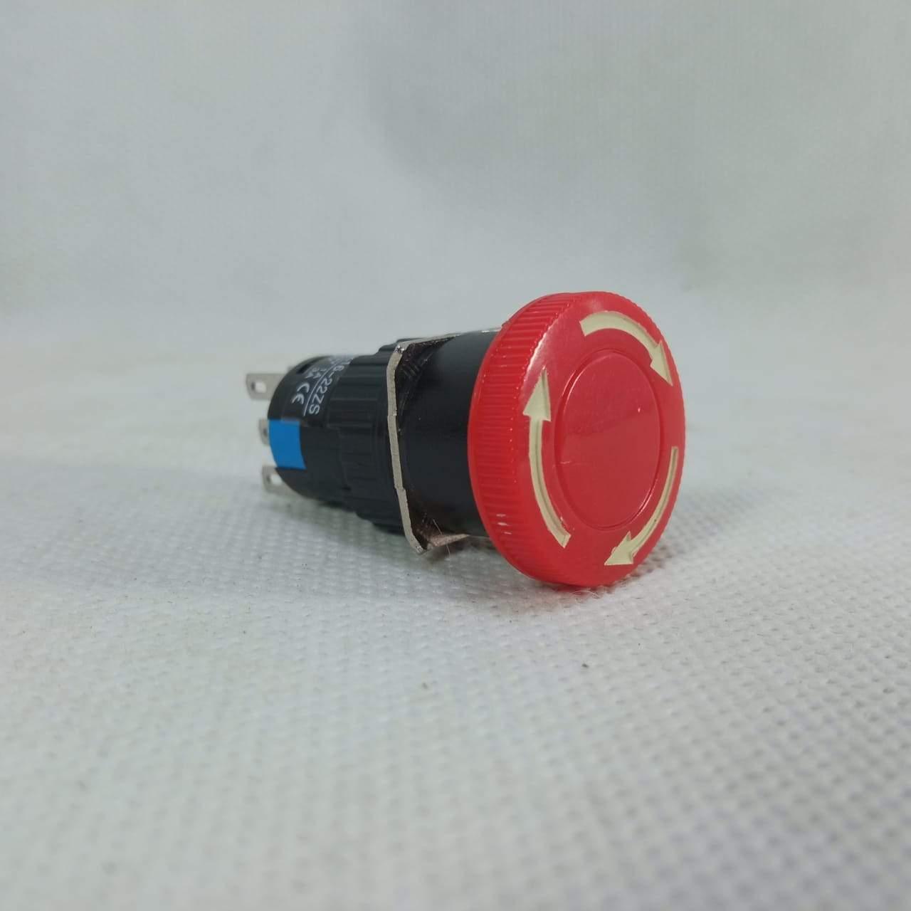 Emergency Stop Button Switch 16mm 6 Pins LAZ16-22ZS in Pakistan - industryparts.pk