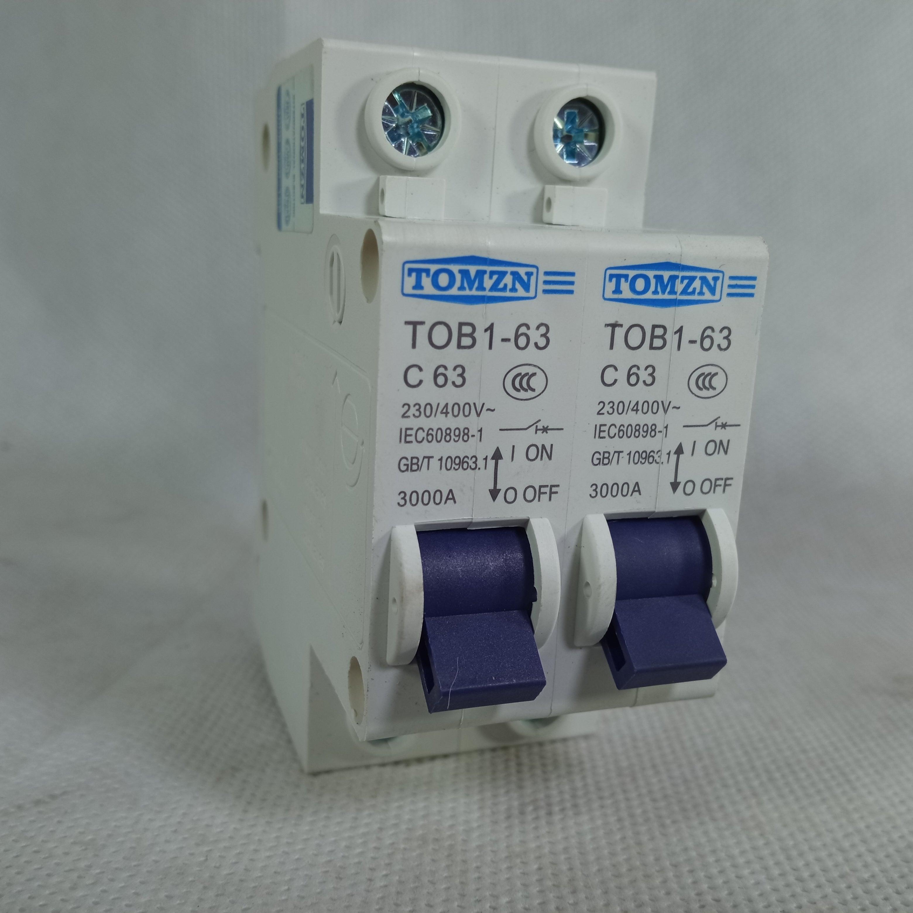 TOMZN Change Over Manual Transfer Switch Circuit Breaker TOB1 63 in Pakistan - industryparts.pk