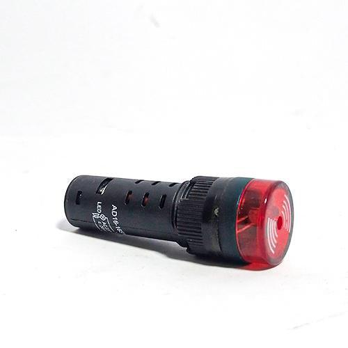 Buzzer with Red LED Light AD16-16SM ACDC220V in Pakistan - industryparts.pk